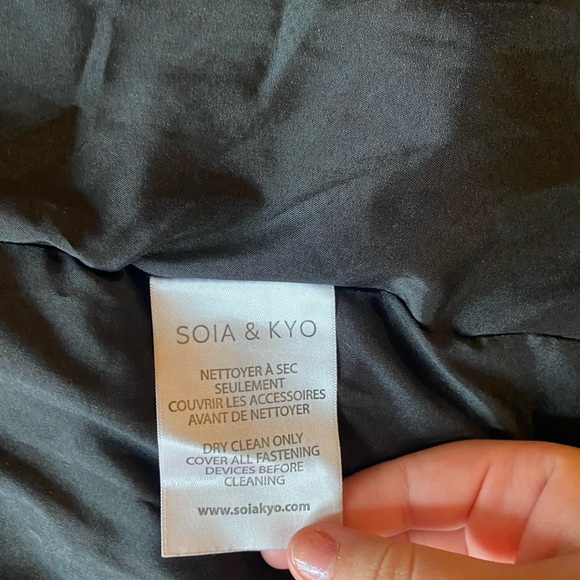 Soia & Kyo Black Parka - Picture 2 of 5